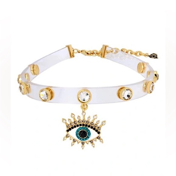 Kurt Geiger Jewelry - NWT Kurt Geiger Evil Eye Jelly Choker With 3” Extender